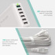 RAVPower Qualcomm Quick Charge 3.0 60W 12A 6-Port USB Charging Station with iSmart White (RP-PC029WH)